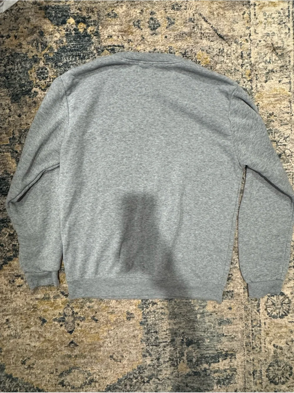 Carhartt Gray Crewneck Sweatshirt with Chest Pocket and Logo